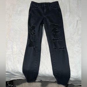 Black American Eagle Skinny Jeans